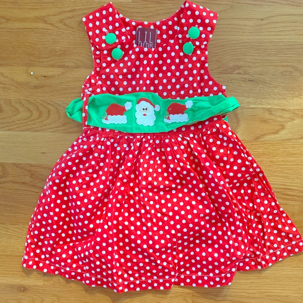 Santa appliqué dress - 2T